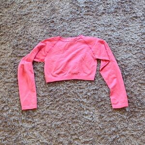 Amazon Women's Pink Athletic Crop Top